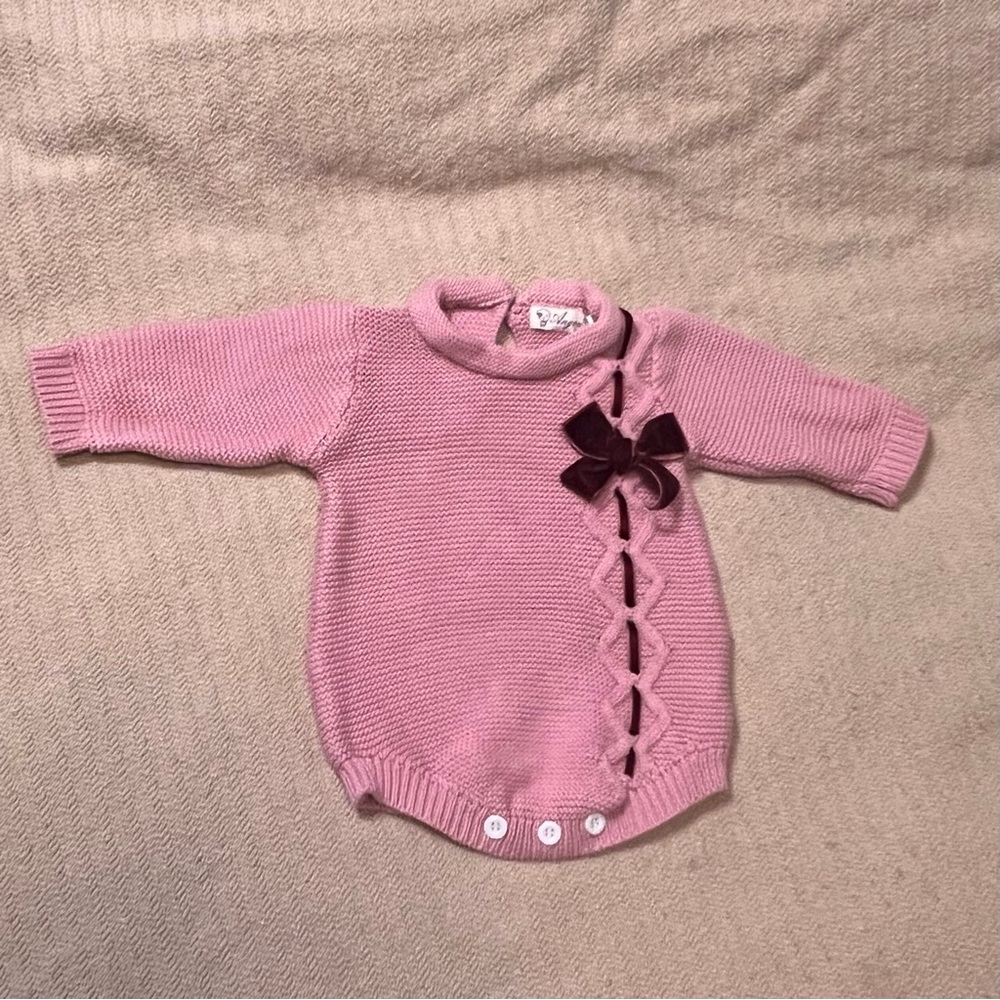 Angou Baby Sweater with Bow